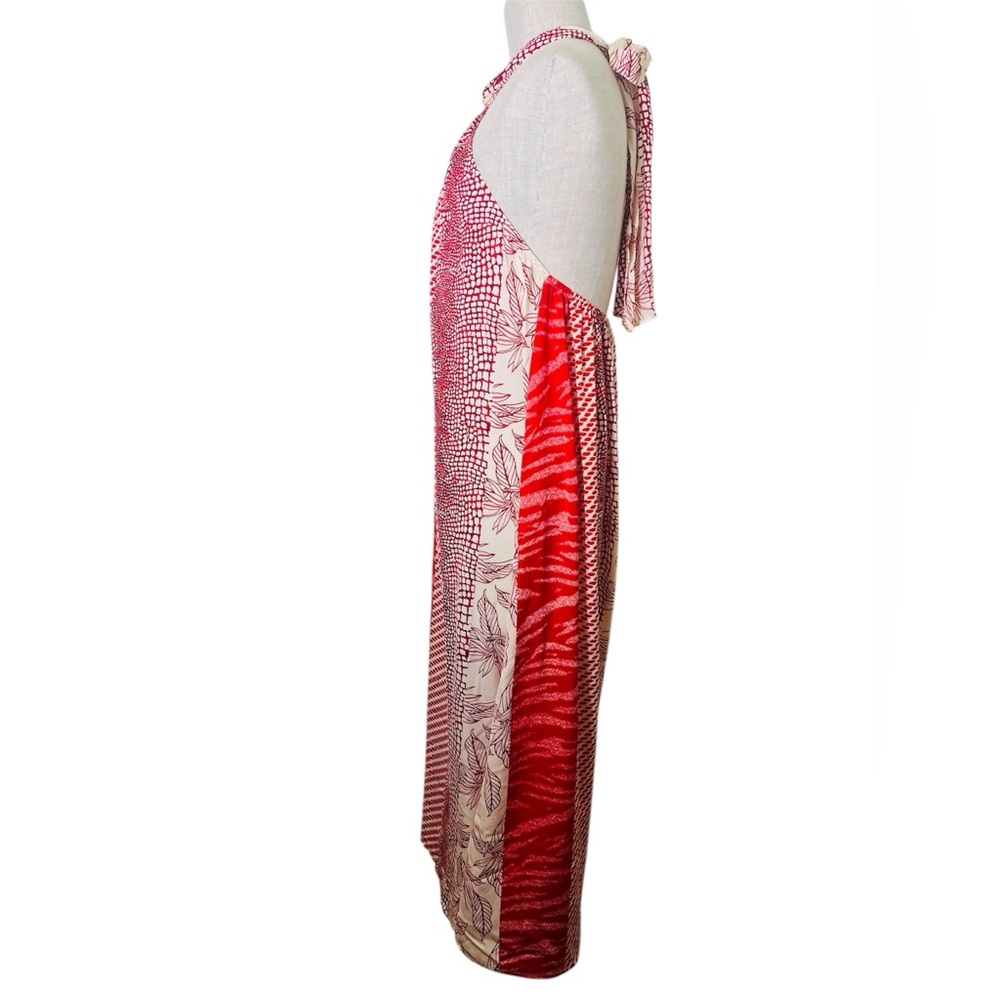 Banana Republic red halter twist neck dress - Picture 3 of 8